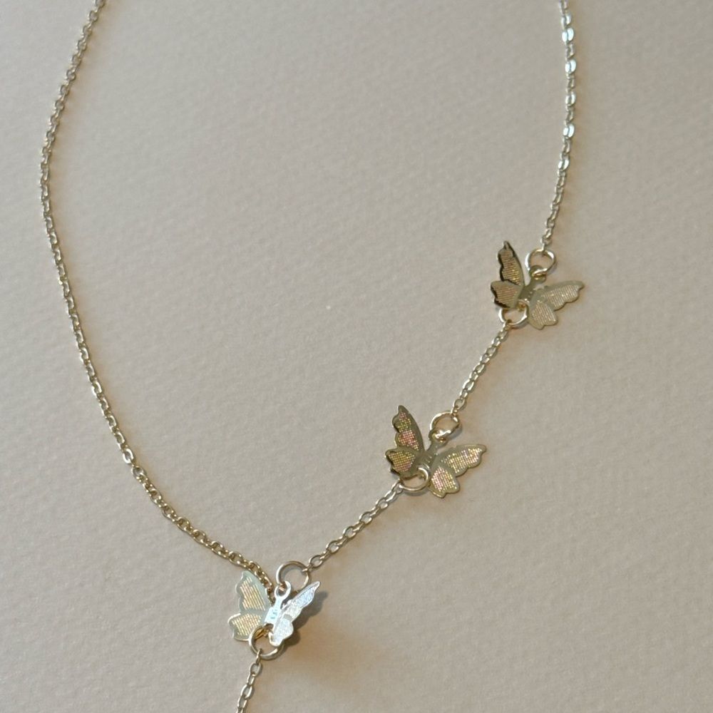 Butterfly necklace A864 - Picture 5 of 5
